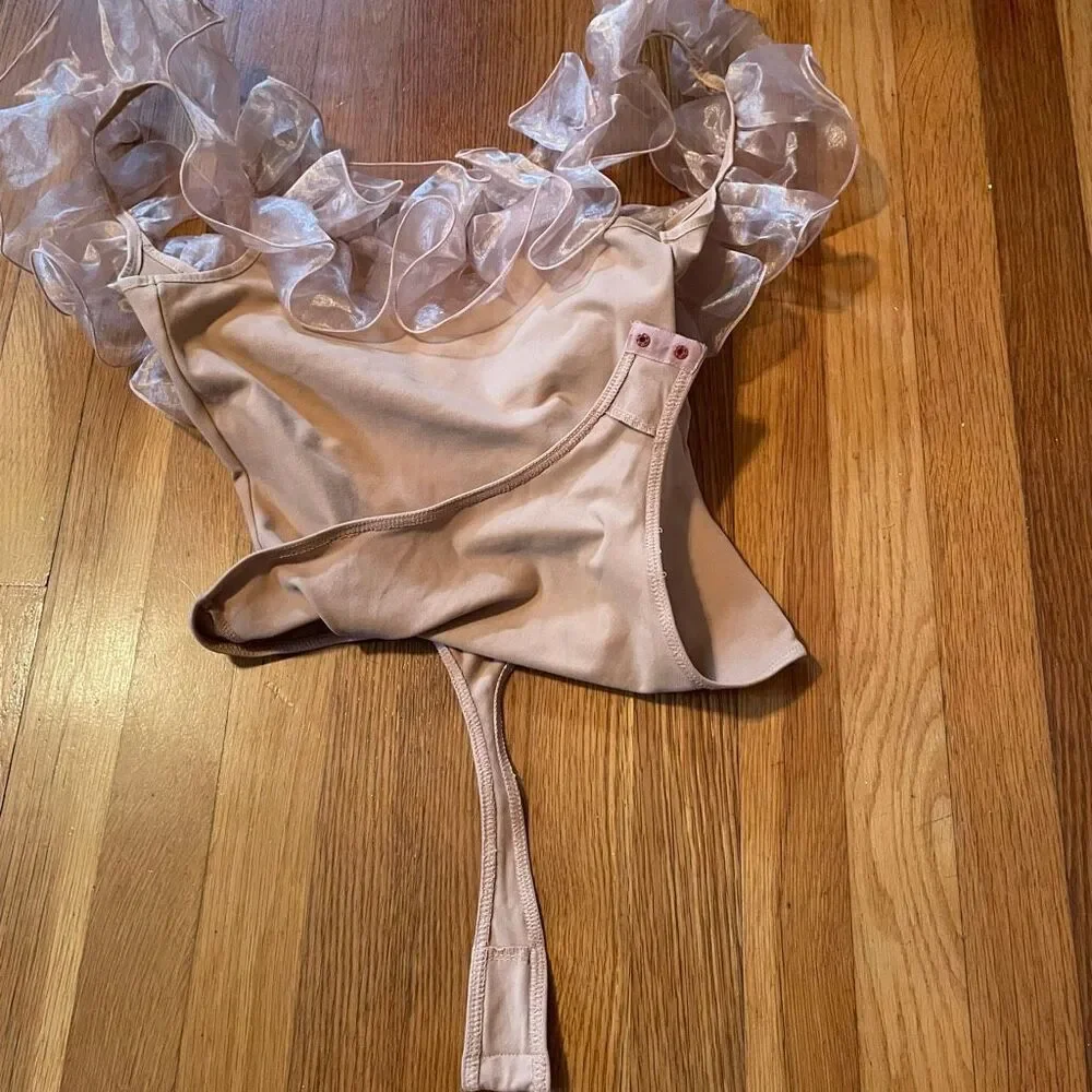 INTIMATELY FREE PEOPLE | haute wired bodysuit in light sand M $NWT 58 - Picture 6 of 10